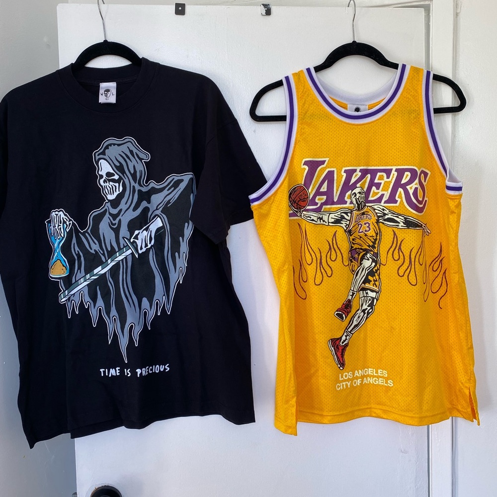 Warren lotas Lebron laker jersey & tshirt